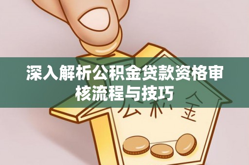 都安深入解析公积金贷款资格审核流程与技巧