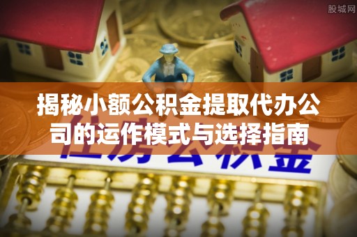 都安揭秘小额公积金提取代办公司的运作模式与选择指南