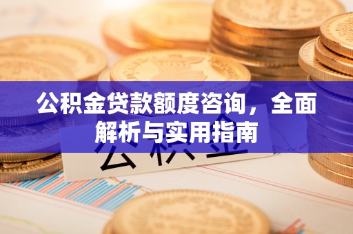 都安公积金贷款额度咨询，全面解析与实用指南