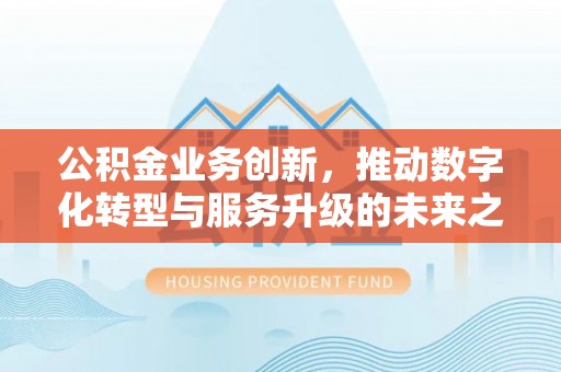 都安公积金业务创新，推动数字化转型与服务升级的未来之路