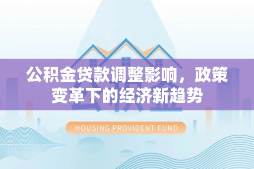 都安公积金贷款调整影响，政策变革下的经济新趋势