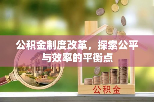 都安公积金制度改革，探索公平与效率的平衡点