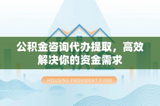 都安公积金咨询代办提取，高效解决你的资金需求