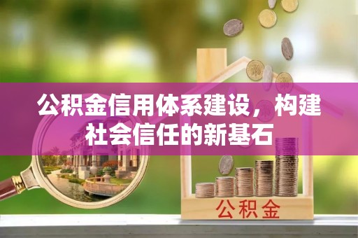 都安公积金信用体系建设，构建社会信任的新基石