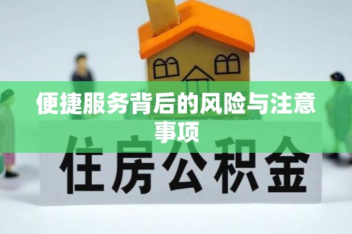 都安便捷服务背后的风险与注意事项