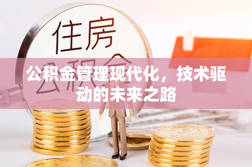 都安公积金管理现代化，技术驱动的未来之路